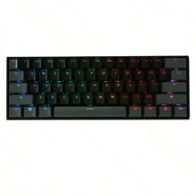 Set de teclas translúcidas negras y grises de 105 teclas, perfil OEM, material de PBT transparente. Teclas compatibles solamente con teclados mecánicos Cherry y Gateron con 61, 87 o 104 teclas. - negro gris - Ver 6
