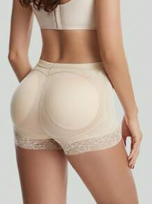 Cross-Border Plus Size oddychające wyściełane majtki podnoszące pośladki, modelujące sylwetkę szorty chłopięce i delikatna koronkowa bielizna podnosząca pośladki