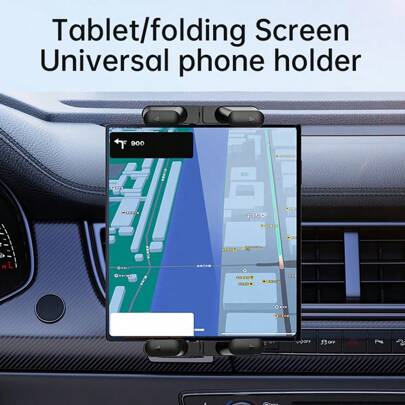 Car Air Vent Tablet Holder Car Mount, Universal Tablet Stand Car Mount Compatible With 7" - 12.9" Tablets IPad Pro Mini Air 2 Galaxy Tab And 4" - 7"Folding Screen/Straight Panel Phone Universal Holder