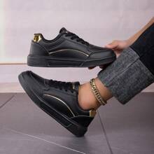 Giày thể thao nữ thời trang Giày thể thao thường ngày Giày thoải mái - màu đen - Xem 2