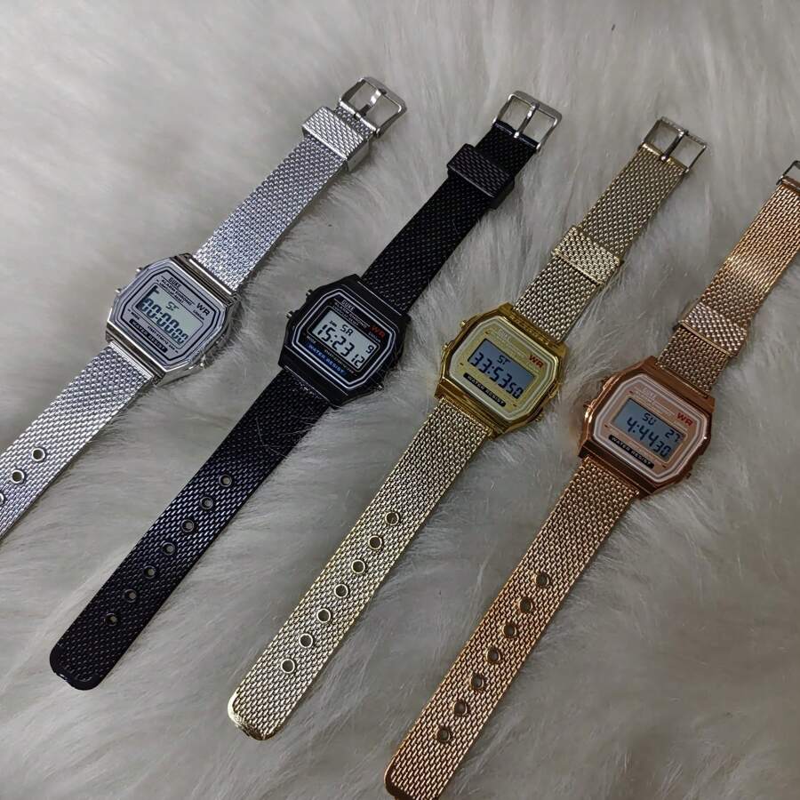 Men'S Digital Watches - 黑色 - 查看 1