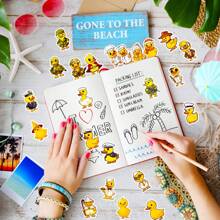 50pcs Various Types Of Yellow Duck Waterproof DIY Creative Stickers Toys,Laptop PC Computer Mobile Smartphones Phone Case Guitar Desktop Cup Travel Motorcycles Car Accessories Sticker, Perfect Gifts Stickers,Duck Stickers,Car Stickers,Iphone Stickers,Positive Duck,Duck Phone,Stickers For Laptop,Goose Stickers,Cup Sticker,Stickers,Duck Stickers,Iphone Sticker