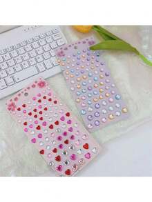 1pc Diamond Sticker Decoration Pearl Paste Painting Crystal Gem Stone 3d Princess Reward Sticker For Students - Green - View 4