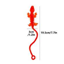 彈性黏性蜥蜴玩具、彈性橡膠黏性蜥蜴、派對禮物用彈性黏、禮品袋填充類獎品嘉年華感官派對散裝玩具交換禮物（10 件/20 件/30 件/50 件顏色隨機） - 彩色 - 查看 3