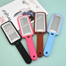 Double-Sided Stainless Steel Foot File To Remove Dead Skin, Foot Pedicure To Calluses Foot Rubbing Board Foot Grinding Tool - Blue - View 3