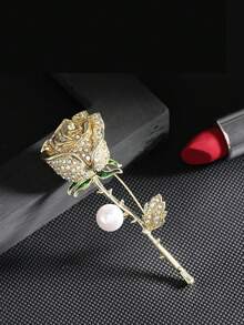 1 Miếng Hoa hồng Hình hoa Trâm cài , Duy nhất Phong cách Và Linh hoạt - Hoa hồng vàng - Xem 1