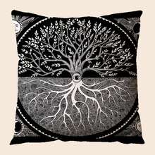 1入現代抽象幾何圖案裝飾枕套,多色坐墊套,適用於沙發、客廳、辦公室、臥室家居裝飾 - 彩色 - 查看 1