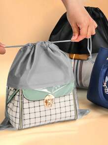 4pcs Handbag Dust Proof Bag Portable Non-Woven Drawstring Storage Bag Purses Protective Cover With Visible Window Bag Organiser School Supplies Teacher Gifts Back To School Teacher Accessories
