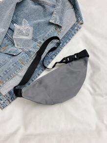 Bolso de cintura/bandolera simple y casual para mujer, bolso de mensajero resistente al agua multicapa, riñonera elegante para el primer día de clases