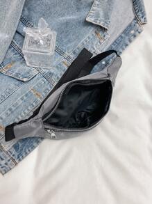 Bolso de cintura/bandolera simple y casual para mujer, bolso de mensajero resistente al agua multicapa, riñonera elegante para el primer día de clases
