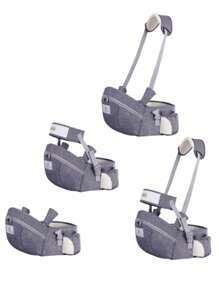 1pc Multifunctional Gray Baby Carrier Portable Infant Hip Seat