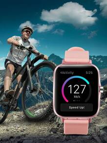 Eytlptoc 男女大螢幕智慧手錶（撥打/接聽電話）,適用於android和ios手機的防水運動健身手錶,具有24小時心率/多種運動模式/血氧/體溫/跑步等... - 黑色 - 查看 8