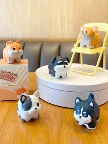 1pc, Mini Cute Dogs, Cartoon Dogs DIY, Micro Landscape Resin Ornaments, Toy House Decoration, Desktop Decor, Home Decor (Due To Lighting, Please Allow For Slight Differences In Color. Please Refer To The Dimension Diagram For The Actual Color) - Multicolor - View 9