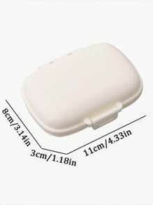 1pc 8 Compartments Daily Pill Box, Portable Weekly Travel Pill Organizer, Pocket Pill Container, Wallet Pill Dispenser For Vitamins And Fish Oil, Moisture-Proof Box For Pills, Suitable For Carrying, Essential For Travel