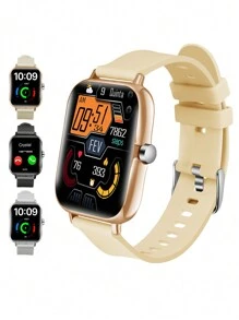 Eytlptoc 男女大螢幕智慧手錶（撥打/接聽電話）,適用於android和ios手機的防水運動健身手錶,具有24小時心率/多種運動模式/血氧/體溫/跑步等... - 黑色 - 查看 10