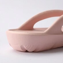 时尚舒适的女士人字拖浴室拖鞋适合室内或室外沙地人字拖 - 粉色 - 查看 2