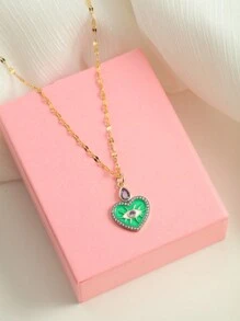 Simple Elegant Love Pendant Necklace Valentine's Day Gift To His Girlfriend,Mom,Mother,Mother's Day,Gift