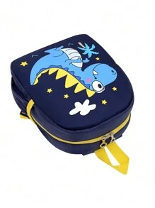 Kids' Cartoon Dinosaur Backpack, Lightweight And Easy-To-Carry Shoulder Bag For Toddler Boys