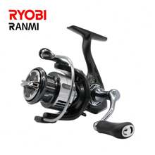 Ryobi Ranmi Spinning Reel 1pc High-Strength Main Body Rubber Handle 5.2:1 High Speed Ratio Bearing Freshwater & Saltwater Fishing Reel - Grey - View 1