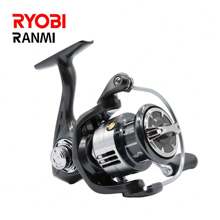 Ryobi Ranmi Spinning Reel 1pc High-Strength Main Body Rubber Handle 5.2:1 High Speed Ratio Bearing Freshwater & Saltwater Fishing Reel - Grey - View 7