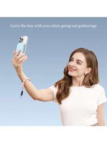 可愛兔子彩色卡通吊墜珠鏈 + 粉色汽車防摔鑰匙套 + 適用於BMW鑰匙 5系、3系、X3、X1、X5、車、2系、1系、530外殼、325li鑰匙套、320li扣 - 粉色 - 查看 8