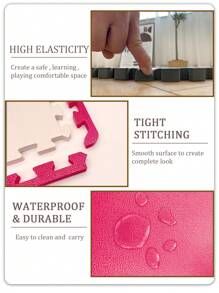 LTP 9P Interlocking Soft Foam Floor Mat - EVA Puzzle Play Mat  - Exercise Mats Ground Surface Protection Workout Underlay Mat - Multicolor - View 5