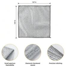 Multipurpose Wire Dishwashing Rags For Wet And Dry,New Multifunctional Non Scratch Metal Wire Dishcloth, Reusable Premium Metal Scrubbing Pads Sponge Clean For Home Kitchen Cooktop (10PCS),Kitchen,Bathroom,Home,Household Suppliers