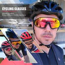 SCVCN 运动眼镜、骑行眼镜、跑步眼镜、摩托车眼镜、高尔夫眼镜、钓鱼眼镜、男女沙滩眼镜 - 彩色 - 查看 2
