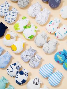 6 Pares De Guantes Para Bebé Niño, Color Al Azar - Multicolor - Ver 2