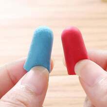 1pc Pack Sponge Earplugs Noise-Proof Sleeping Aid Quiet Rest Study Tool Set For Dormitory, No Harm To Ear - Yellow - View 4