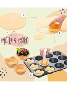 2pcs, Flower Pastry Cutter And Tart Tamper Set - Perfect For Baking Tarts, Cookies, And Biscuit Cutters - Kitchen Gadgets And Accessories - Yellow - View 7