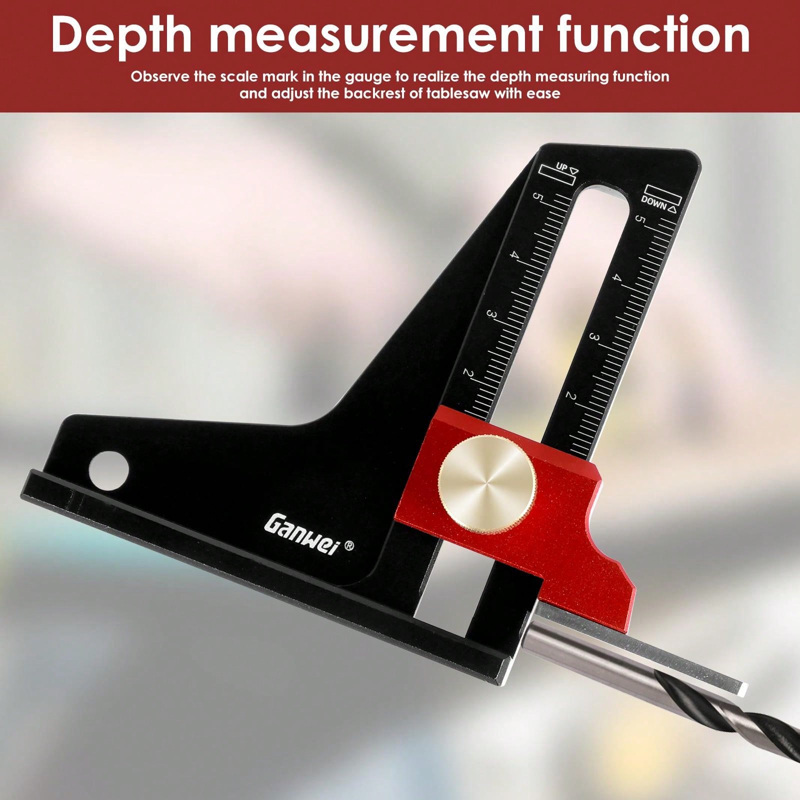 Woodworking Height Gauge Precise Saw Table Depth Measuring Ruler