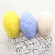 9 Balls Of Young Horse Fluffyry Yarn Baby Scarf Shawl & Accessories Knitting Crochet Material Set, Including Knitted Thread And Bag - Purple - View 5