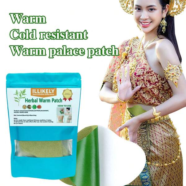 (1ste 40pcs)SelfHeating Ginger Heat Patch, Natural Heating Pads