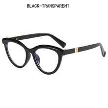 1 件裝防藍光處方眼鏡,男女通用時尚超大眉形光學鏡框,採用下沉式設計 - 彩色 - 查看 13