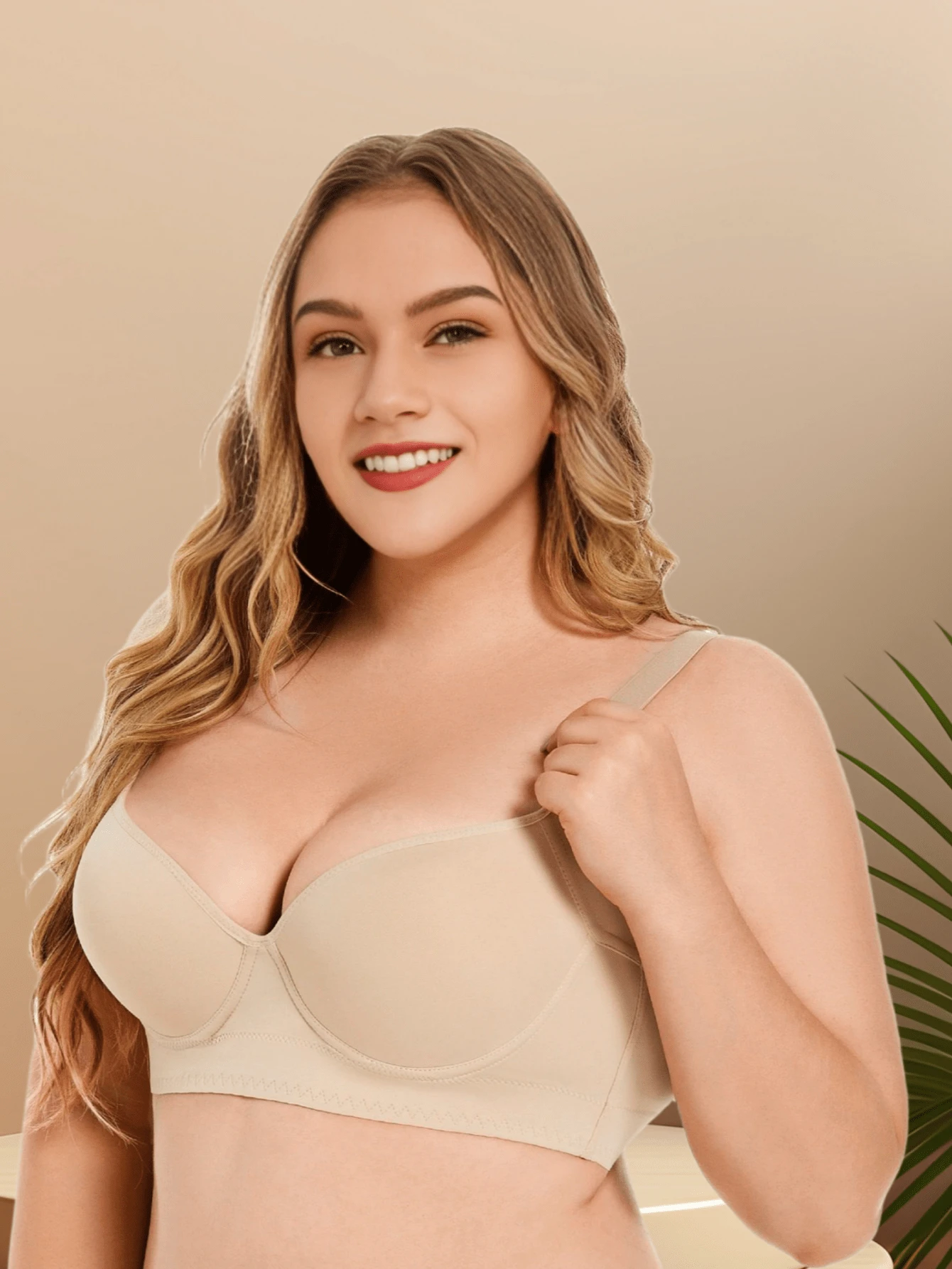 Silk Surface Seamless Push Up Bra For Women With Steel Ring And Deep V silk-surface-seamless-push-up-bra-for-women-with-steel-ring-and-deep-v