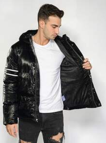 Chamarra Impermeable Térmica - Negro - Ver 4