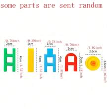 1 Set Of 108 Building Blocks, Including Assembled Blocks, Puzzle Toys, Multifunctional Block Toys, Youth Toys, Portable Puzzle Toys, Birthday Gifts, Cartoon Assembled Blocks, For Brain Development And Hands-On Ability Improvement. Multi Functional Plastic Puzzle Toys Made Of Assembled Blocks - Multicolor - View 5