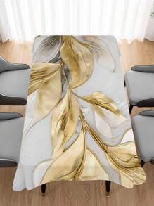 1入組大理石紋理圖案印花桌布 - 多彩色 - 查看 6