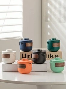 1pc  Travel Portable Glass Tea Set High Temperature Resistant Tea Cup Set With Carring Cases Hot Travel Essential Tea Set Accessories - Multicolor - View 4