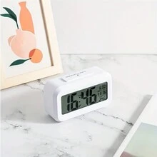 Alarm Clock For Student, Silent Bedside Simple Creative Multifunctional Office Attendance Alarm Clock, Luminous Alarm Clock For Home, Office, School Use 3pcs AAA Batteries Powered (Not Included) - Multicolor - View 3