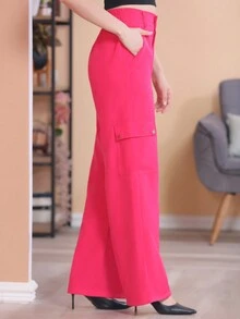 Women Pants - Màu Hồng Tươi - Xem 4