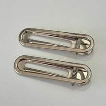 Bộ 2 kẹp tóc bằng hợp kim màu bạc dành cho nữ - Kẹp tóc cá sấu & kẹp tóc tạo kiểu giản dị và thanh lịch - Bộ hai mảnh có hai đầu tròn - Xem 3
