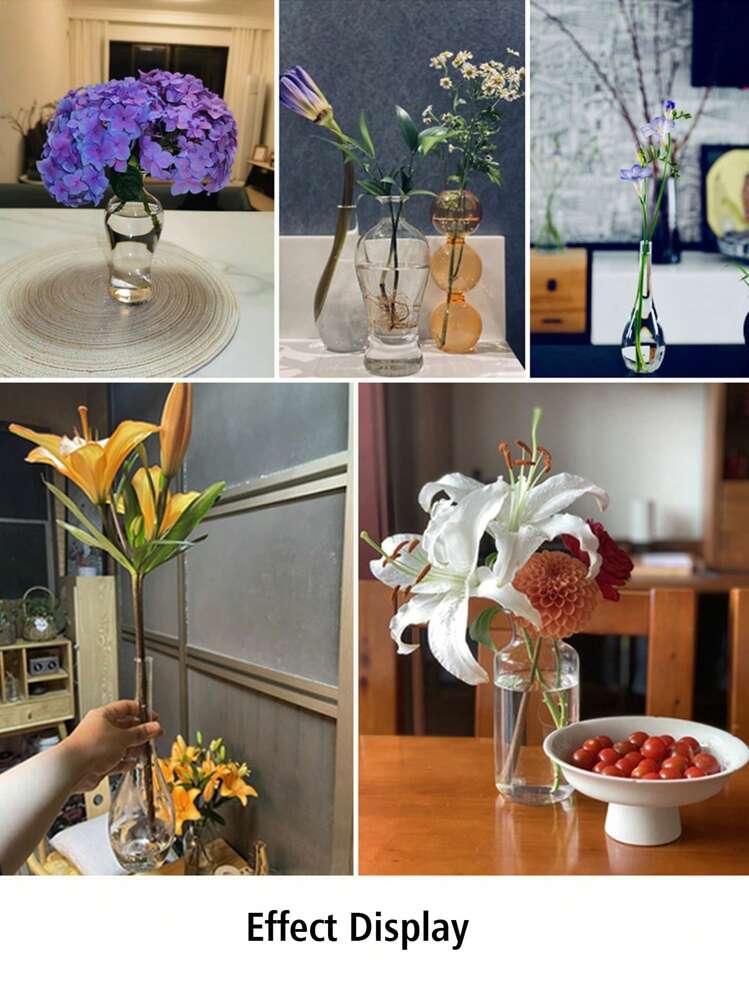 1 Peça Vaso De Vidro Japonês, Decoração Zen Transparente, Nova