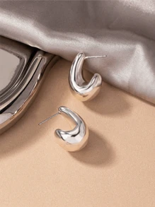 1 para Minimalistyczny Projekt Kolczyki