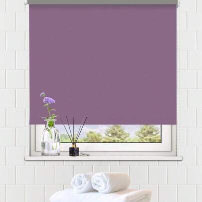  LUCKUP100% Blackout Waterproof Fabric Window Roller Shades Blind, Thermal Insulated,UV Protection,For Bedrooms,Living Room,Bathroom,The Office, Easy To Install