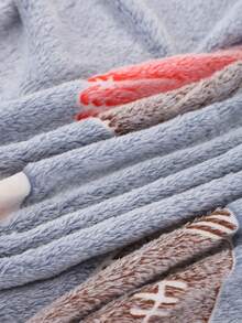 Flannel Football Blanket For Kids, Soft Birthday Gift For Boys - Multicolor - View 3