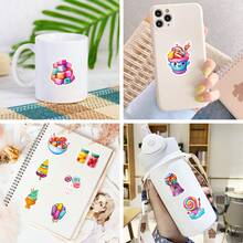 50入組/包多彩糖果防水塗鴉貼紙,可貼在筆記型電腦、手機、吉他、滑板、水瓶、桿、頭盔、冰雪板、行李箱、冰箱、門窗等上做裝飾 - 彩色 - 查看 3