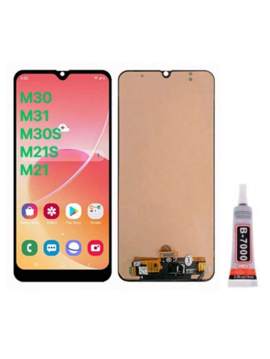 Mobile Phone LCD Screens - Black Rimless Oled Screen + Glue 15ml - View 1