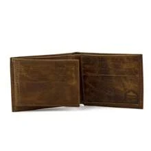 Carteira Masculina Grande Aba Para CNH, Espaço para Notas, Moedas, Cartões e Rg Envio Imediato - Caramelo - Visão 3